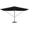 vidaXL Sonnenschirm Schwarz 351 x 250 x 253 cm Polyester und Aluminium