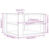 vidaXL Couchtisch Schwarz 58x58x40 cm Holzwerkstoff