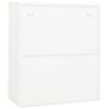vidaXL B&uuml;roschrank Wei&szlig; 90x40x105 cm Stahl