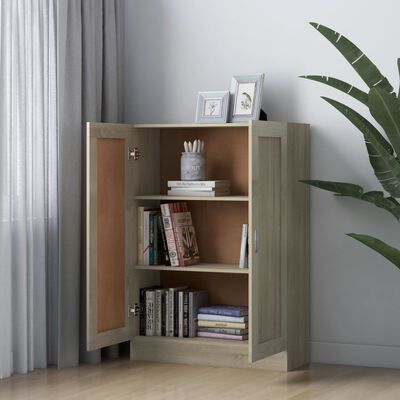 vidaXL Bücherschrank Sonoma-Eiche 82,5x30,5x115 cm Holzwerkstoff