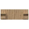 vidaXL Kopfteil mit Schrank 3 pcs Artisan-Eiche Holzwerkstoff