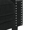 vidaXL Chesterfield-Sofa mit Nackenrollen 3-Sitzer Schwarz Samt