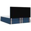 vidaXL Ottoman-Bett mit Matratze Blau 160x200 cm Stoff