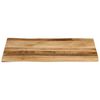 vidaXL Tischplatte mit Baumkante 70x60x3,8 cm Raues Mango Massivholz