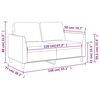 vidaXL 2-Sitzer-Sofa Schwarz 120 cm Kunstleder