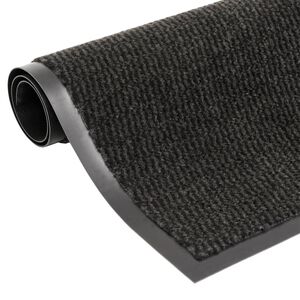 vidaXL Fu&szlig;matte getuftet 60x180 cm Schwarz