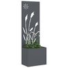 vidaXL Garten Sichtschutz-Leinwand Anthrazit 50 x 140 cm