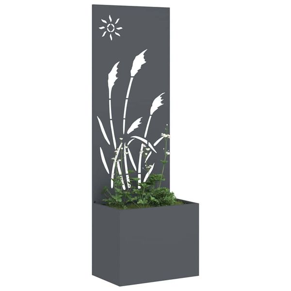 vidaXL Garten Sichtschutz-Leinwand Anthrazit 50 x 140 cm
