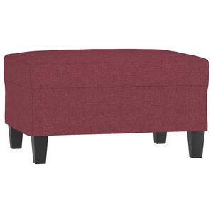 vidaXL Fu&szlig;hocker Weinrot 70x55x41 cm Stoff