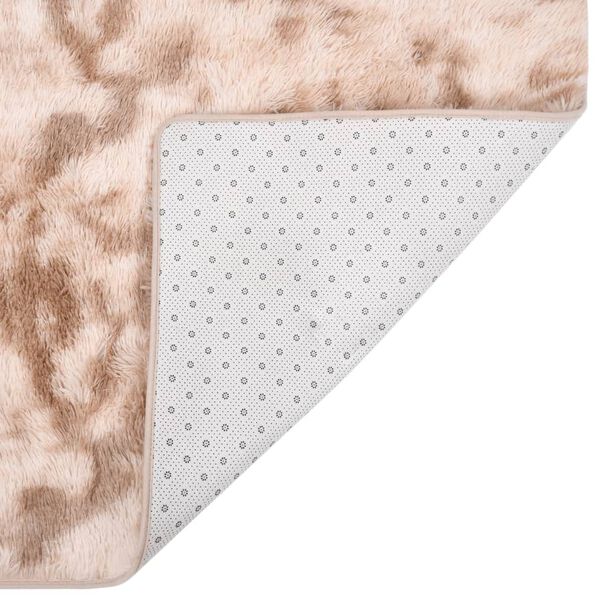 vidaXL Shaggy-Teppich Creme 270x180 cm