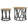 vidaXL Beistelltisch 2 pcs Artisan-Eiche 50 x 50 x 40 cm
