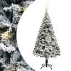vidaXL K&uuml;nstlicher Weihnachtsbaum mit 150 LEDs mit St&auml;nder Wei&szlig; 150 cm