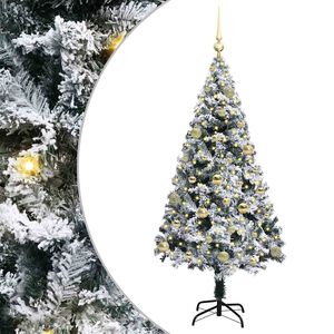 vidaXL K&uuml;nstlicher Weihnachtsbaum mit 150 LEDs mit St&auml;nder Wei&szlig; 150 cm