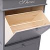 vidaXL Schuhschrank Grau 50 x 28 x 98 cm Paulownia Holz