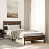 vidaXL Bettgestell ohne Matratze Braun Eiche 80x200 cm Holzwerkstoff