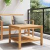 vidaXL Couchtisch Braun 60 x 60 x 45 cm Teak-Massivholz