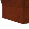 vidaXL Feuerstelle Braun 60 x 60 x 35 cm Wetterfeststahl
