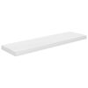 vidaXL Schweberegale 2 Stk. Hochglanz-Wei&szlig; 90x23,5x3,8 cm MDF