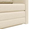 vidaXL Schlafsofa 110cm Creme Stoff
