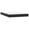 vidaXL Boxspringbett mit Matratze & LED Schwarz 160x220 cm Samt