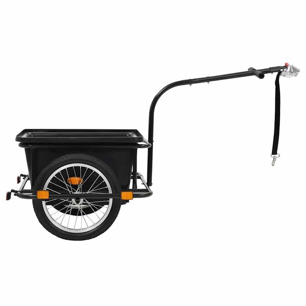 vidaXL Fahrradanh&auml;nger Schwarz 50 L