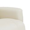 vidaXL Relaxsessel mit Fu&szlig;teil Creme Kunstleder