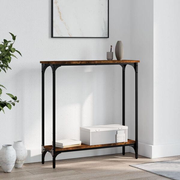 vidaXL Konsolentisch R&auml;uchereiche 75x22,5x75 cm Holzwerkstoff
