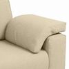 vidaXL Sofa Creme 160 x 77 x 82 cm Stoff
