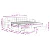 vidaXL Tagesbett Ausziehbar mit Schubladen Dunkelgrau 100x200 cm Samt