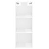 vidaXL Highboard Hochglanz-Wei&szlig; 34,5x32,5x180 cm Holzwerkstoff