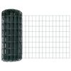 vidaXL Euro-Zaun mit Pfosten 10 x 0,4 m PVC-beschichteter Stahl Gr&uuml;n