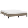 vidaXL Bettgestell ohne Matratze Taupe 140x190 cm Stoff