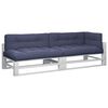 vidaXL Palettenkissen 5 Stk. Marineblau Stoff
