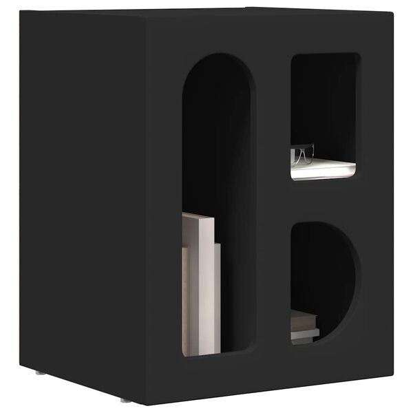 vidaXL Nachttisch Schwarz 40 x 35 x 50 cm Holzwerkstoff