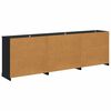 vidaXL Sideboards 3 pcs Artisan-Eiche 70 x 35,5 x 67,5 cm