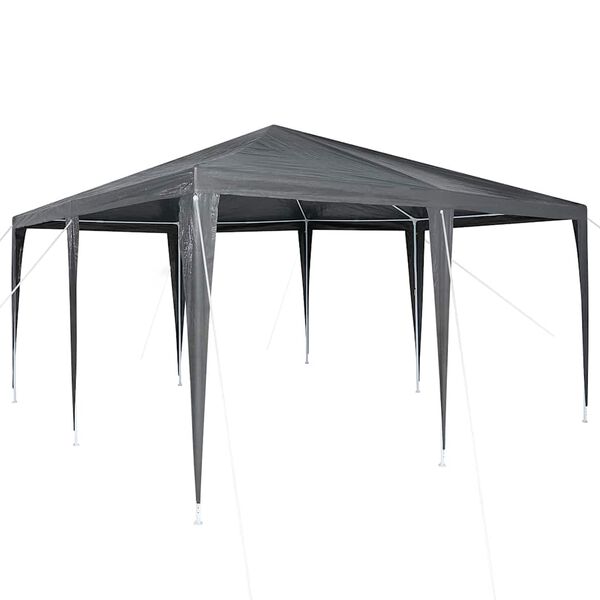 vidaXL Party-Zelt Anthrazit 400 x 400 x 266 cm Polyethylen und Stahl