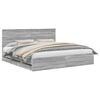 vidaXL Bettrahmen Graues Sonoma 200 x 200 cm Ingenieurs Holz