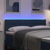 vidaXL LED Kopfteil mit LED-Lichtleisten Blau 160 cm Polyester