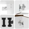 vidaXL 7-tlg. K&uuml;chenschrank-Set Lucca Braun Eichen-Optik Holzwerkstoff