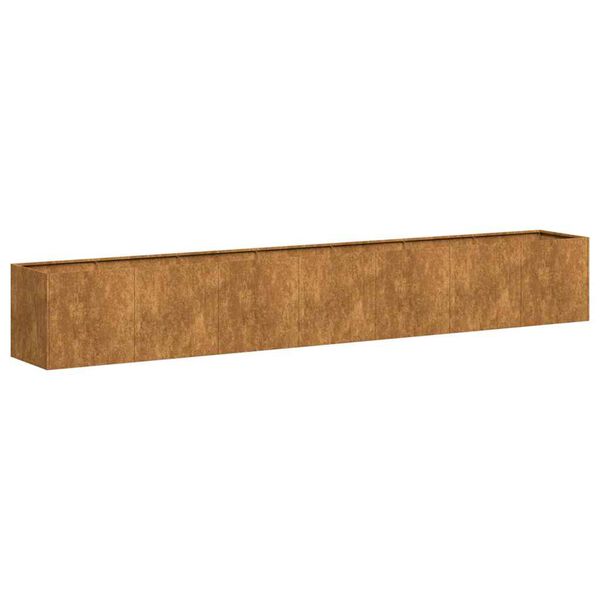 vidaXL Pflanzk&uuml;bel Rostig 280x40x40 cm Wetterfester Stahl