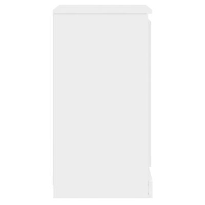 vidaXL Sideboard Hochglanz-Weiß 37,5x35,5x67,5 cm Holzwerkstoff