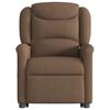 vidaXL Massagesessel mit Aufstehhilfe Braun Stoff
