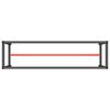 vidaXL Werkbankgestell Mattschwarz und Mattrot 190x50x79 cm Metall
