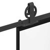 vidaXL Schiebet&uuml;r mit Beschlag 102x205 cm ESG-Glas & Aluminium