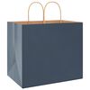 vidaXL Papiertragetaschen 250 Stk. mit Henkeln Blau 32x22x28 cm