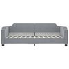 vidaXL Tagesbett mit Matratze Hellgrau 90x190 cm Stoff