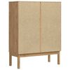 vidaXL Sideboard Wachsbraun 70 x 30 x 70,5 cm Massivholz Kiefer