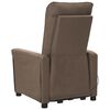 vidaXL Massagesessel mit Aufstehhilfe Taupe Stoff