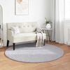 vidaXL Bereichsteppiche Rund Grau &Oslash; 120 CM