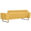 vidaXL 3-Sitzer-Sofa Stoff Gelb